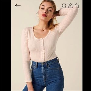 Rouje Paris Edgar Cardigan Top (Size 36)